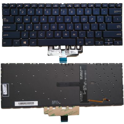 XINDIKBHUB US Backlit Laptop Replacement Keyboard for Asus ZenBook 14 UX434 UX434F UX434FA UX434FL UX434FLC Blue
