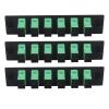 fyboptwu 6-Port SC APC SM Fiber Patch Panel with 6 Simplex Adapters, 3pcs view 1
