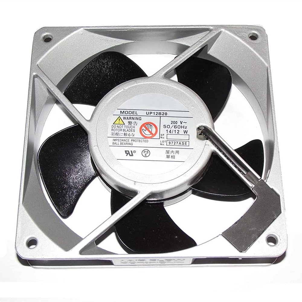 UP12B20 2-pin (120x120x25mm) 200V 14/12W Aluminum Frame axial Cooling Fan