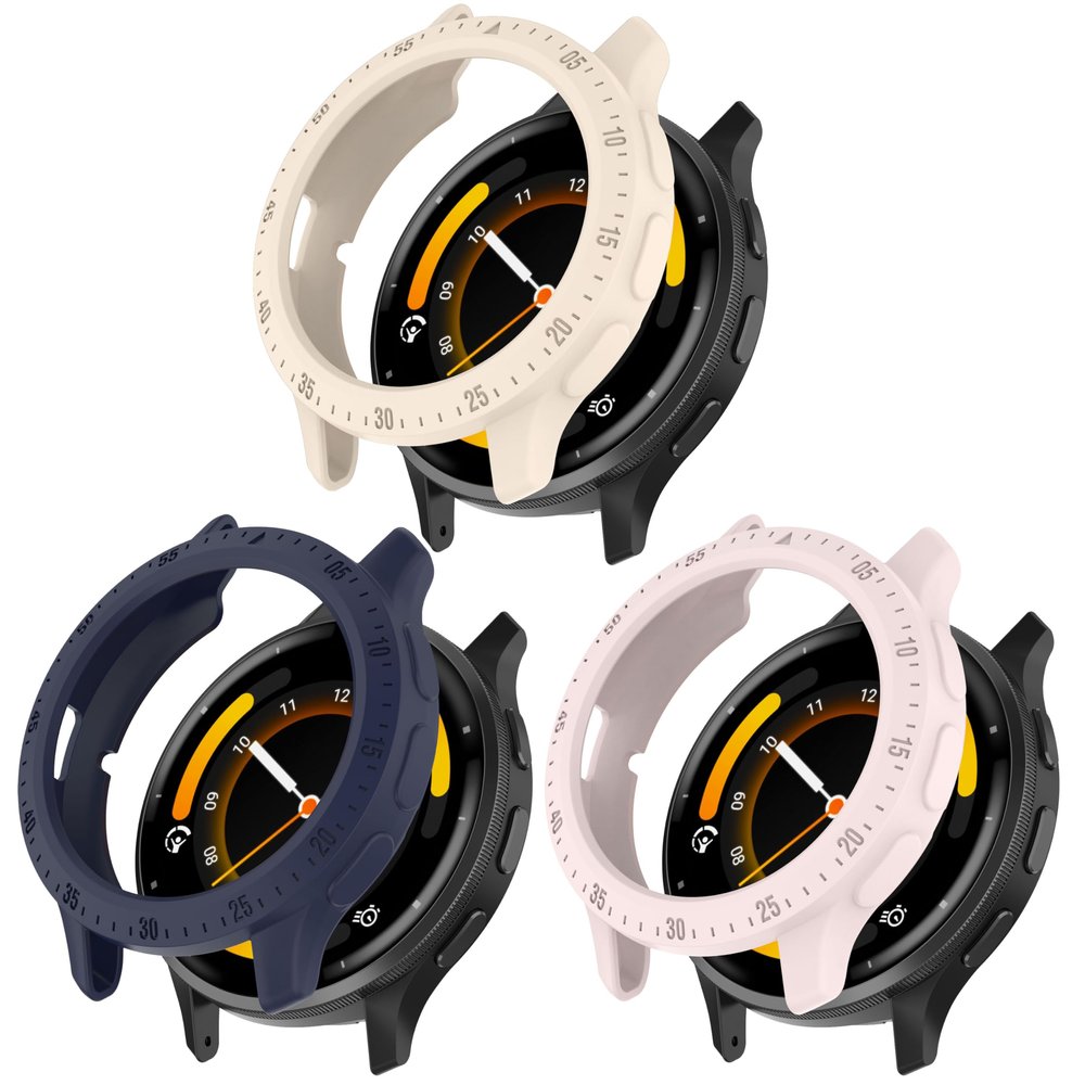 FitTurn 3pack Case Compatible with Garmin Venu 3 45mm Watch Case Sleeve Slim Designer Sleeve Protector Armor Anti-Scratch Bezel Silicone Band Cover Case for Garmin Venu 3 45mm GPS (3pack-C)