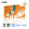 KuWFi 4G LTE USB Modem Dongle and 2GB Prepaid 4G LTE SIM Card view 3