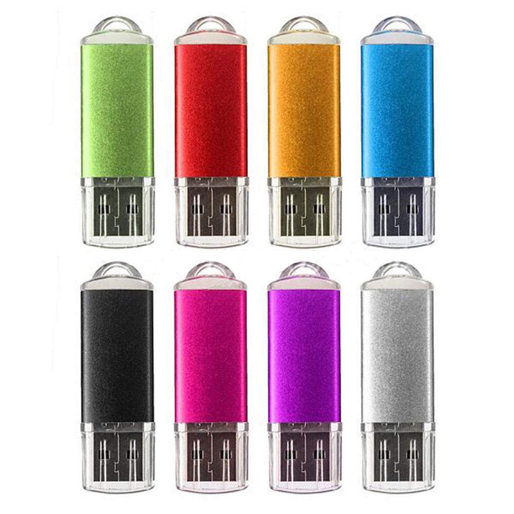 Wholesale/Bulk 16MB-64GB Metal USB Key Memory Flash Disk Drive Storage Pen Stick Jump U Disk Gift (5PCS - 16GB)