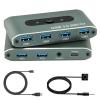 USB 3.0 Switch for 2 Computers, 4 USB Devices, 5Gbps Data Transfer, Driver-Free, Remote Control for Office, Gaming, Printers, Keyboards & Peripherals(SW204) view 1