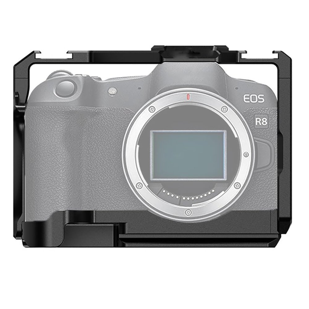 BGNing OS R8 Camera Cage Rig Protective Housing Case Cold Shoe Mount ARRI-Standard 3/8 1/4" Hole for EOS R8 DSLR Camera