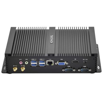 KINGDEL Fanless Mini PC, 4 Cores i5-8250U 8th Gen. CPU, 32GB DDR4 RAM 1TB SSD, 4K (4096x2304), 2xCOM RS232, 4xUSB 3.0, HD VGA for Business/Office/Home Use