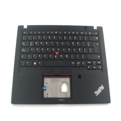 Bayjebu Parts for Lenovo ThinkPad T490S T495S Palmrest Keyboard Bezel Latin Spanish Non-Backlit for Fingerprint 02HM438