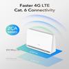 Cudy Unlocked 4G LTE Cat 6 Gigabit Modem Router with SIM Card Slot, 2 CA, AC1200 WiFi, SMA, OpenVPN, Wireguard, IPsec, VPN, LT700E view 2