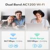 Cudy Unlocked 4G LTE Cat 6 Gigabit Modem Router with SIM Card Slot, 2 CA, AC1200 WiFi, SMA, OpenVPN, Wireguard, IPsec, VPN, LT700E view 4