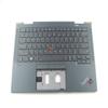 Bayjebu Parts for Lenovo ThinkPad X1 Yoga Gen 6 6th Palmrest Keyboard Bezel US Backlit WWAN Version 5M11C41060 view 1