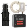 4K HD HDMI USB Industrial Video Microscope Camera & 200X C-Mount Lens With 56-LED Adjustable Ring Light For Phone Tablet PC PCB view 1