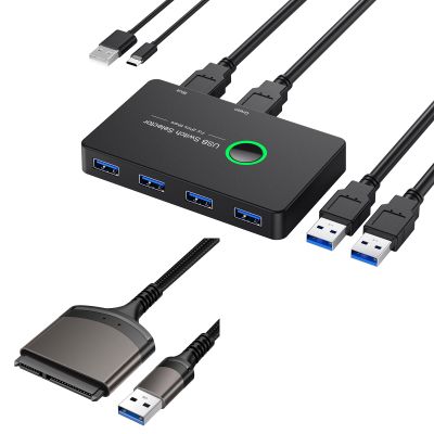 BundleULXUUUN USB Switch + SATA to USB3.0 Cable Adapter