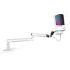 FIFINE Gaming RGB Microphone and Podcast Boom Arm Bundle,USB Condenser Microphone with 3.5mm Headphone Jack,Mute Button,Mic Stand with Low Profile,Cable Management for Live Streaming(A8W+BM88W) view 1