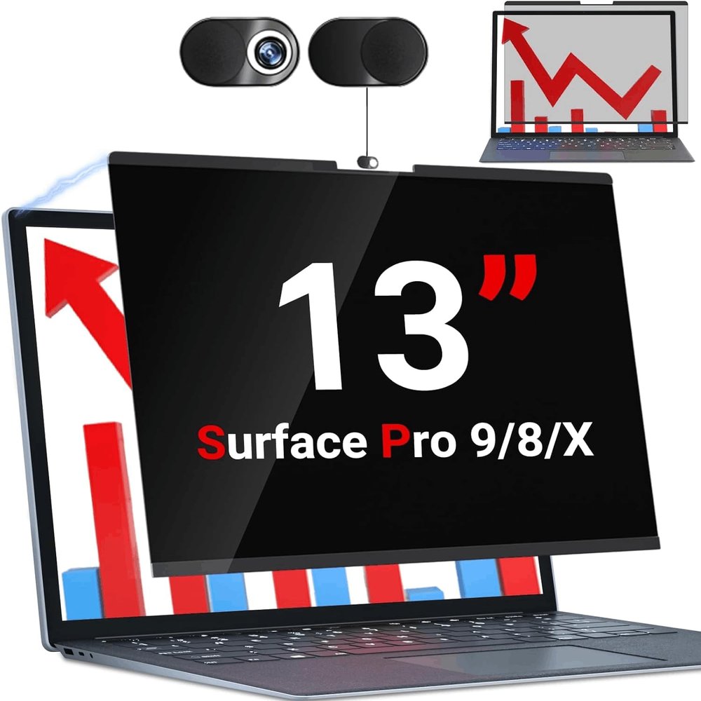ZOEGAA Surface Pro Privacy Screen, Anti Blue Light Sliding Camera Cover, Compatible with Surface Pro 10/9/8/X