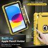 Grifobes for iPad A16 Case 11th Generation 11 inch 2025 / iPad 10th Generation Case 10.9 inch 2022, Heavy Duty Military Grade Shockproof Cover with Pencil Holder for i Pad 11/10 (Gold+Black) view 3