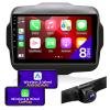 CGOGC Android Car Radio Upgrade for Jeep Renegade 2015-2020 Compatible with Wireless Carplay Android Auto 8core 1280X720 Touch Screen Stereo Bluetooth FM/AM GPS Navigation Multimedia Player Head Unit view 1