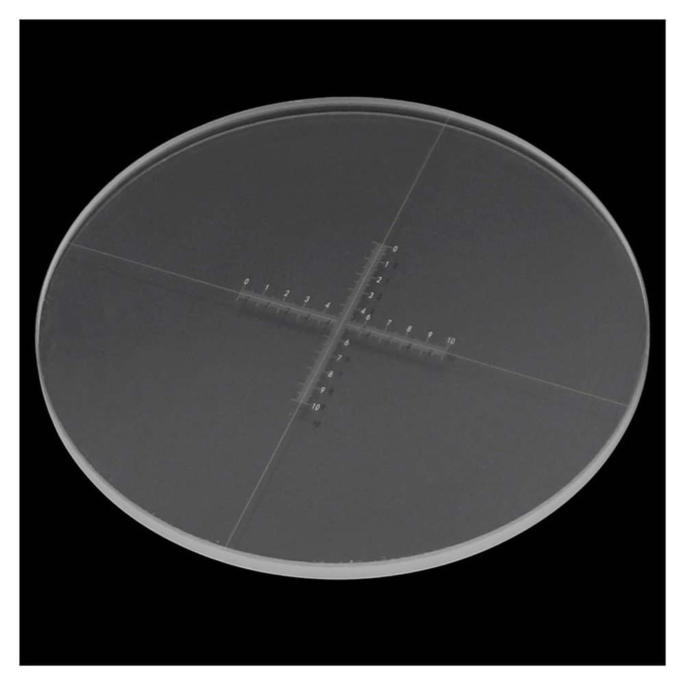 Microscope Accessories Kit DIV 0.1 Mm Eyepiece Micrometer for Microscope Calibration Graticule Ruler 10x10 CAT907 C7 Measuring Scales Microscope Slides (Color : Diameter 26 mm)
