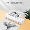 McbeAn Portable Thermal Printer, A4 Travel Mobile Printer, 300Dpi, Support A4/4 Inch Inkless Printing Compatible for Business Trip, Traveling, Invoices, DIY, Ideas, Office, Home, School view 2