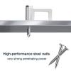 Ethernet Nails Cable Clips - 200 Pieces 8mm Ethernet Cable Clips with Nails Cord Holder for Cat5 Cat6 Cat7 Cat8 RJ45 Cable and Telephone line Flat Ethernet Cable (Square) view 2