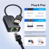 Cable Matters USB to Ethernet Adapter Supporting 10/100 Mbps Ethernet Network in Black & Plug & Play USB to Ethernet Adapter with PXE, MAC Address Clone Support (USB 3.0 to Gigabit Ethernet) Supportin view 4