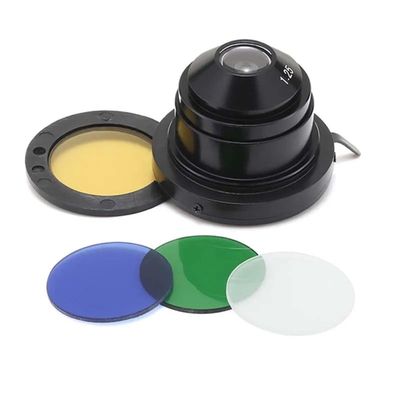 Microscope Accessories Kit NA1.25 Condenser Convergent Light Diaphragm Aperture for Double Mechanical Biological Microscope Microscope Slides (Color : with 4 Colors Filte)