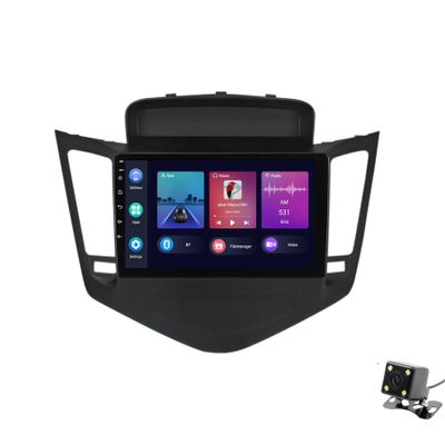 ADMLZQQ Double Din Car Stereo Multimedia with Bluetooth and 9" Touchscreen Android 11 for Chevrolet Cruze 2009-2014,with GPS/Car-Play Android/SWC/Backup Camera/Mirror Link/4G WiFi,Y2 2+32g