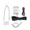 ShortWave Receiving Antenna, Active Loop Antenna Short MediumWave Radio Receiving Antenna Built in Low Noise Amplifier DC512V view 1