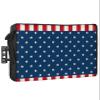 American Flag Star Outdoor TV Cover 36-39 Inch Weatherproof, Oxford Heavy Duty Waterproof Outside Flat Screen TV Cover Protector for Television Outdoor Accessories Red Stripes Patriotic Retro Art view 1