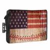 American Baseball Flag Outdoor TV Cover 52-55 Inch Weatherproof,Oxford Heavy Duty Waterproof Outside Flat Screen TV Cover Protector for Television Outdoor Accessories Retro Sports Red Stripes USA Flag view 1