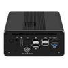 MOGINSOK Micro Firewall Appliance 2x10GbE SFP+ Mini PC, Intel Raptor Lake U300E 64GB DDR5 2TB PCIE SSD 4xIntel I226-V 2.5GbE 2*Intel 10Gb Network Card Firewall Home Server/Router 1xConsole view 2