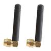 HQRP 2-Pack SMA Male 46MM GSM GPRS 433MHz Antenna 2DBI Compatible with Wireless Bluetooth RF Transceiver Module Serial RS232 Megasquirt/Adaptronic view 1