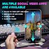 TikTok Scrolling Ring Remote, Bluetooth Page Turner for iPhone/Android/iPad, HandsFree Scroll/Like/Next/Volume Control, Rechargeable USBC, Includes Phone Stand view 2