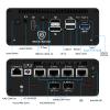 MOGINSOK 10GbE SFP+ Mini PC Micro Firewall Appliance,Intel Pentium Gold 8505 16GB DDR5 256GB PCIE SSD 4xIntel I226-V 2.5GbE 2*Intel 10Gb Network Card Firewall Home Server/Router 1xConsole view 3