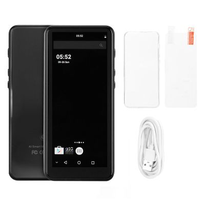 Gavigain MP3 Player with Bluetooth and WiFi 4.0 Inch Music Player Full Touch Screen 2050mAh Portable Digital Music Player with Speaker Digital Audio Player for Android(Black)