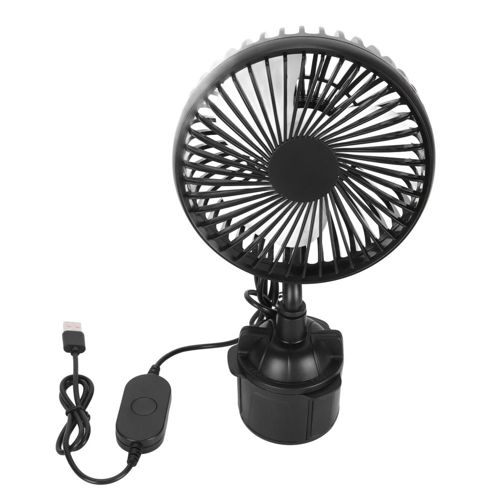 Car Fan Bus Cup Holder USB Speeds Cool Air for Trucks Car Fan Car Cup Holder for Lorry Automobile Vehicle Cooling Fans