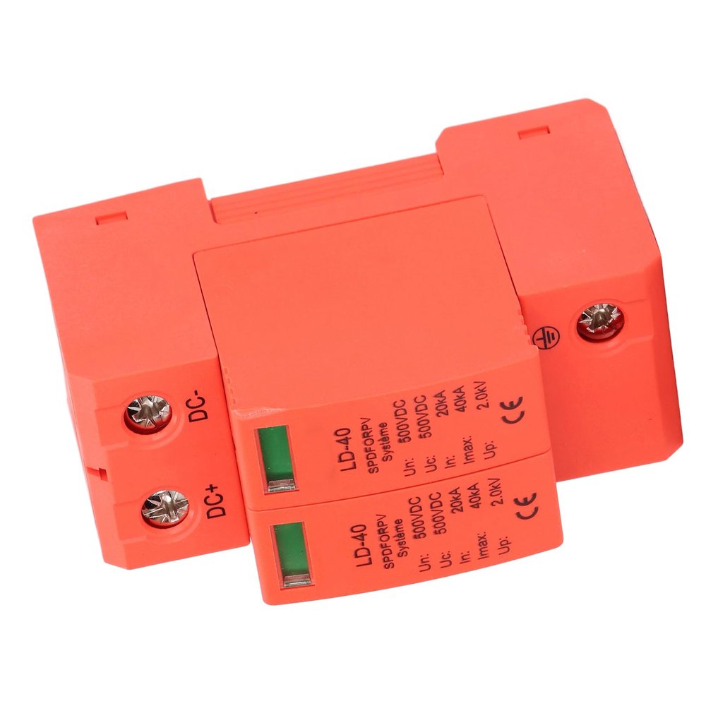 2P Protective Device 2040KA 500V DC Photovoltaic Protector 2.0KV Low Voltage Arrester Photovoltaic Controller Voltage Arrester Device