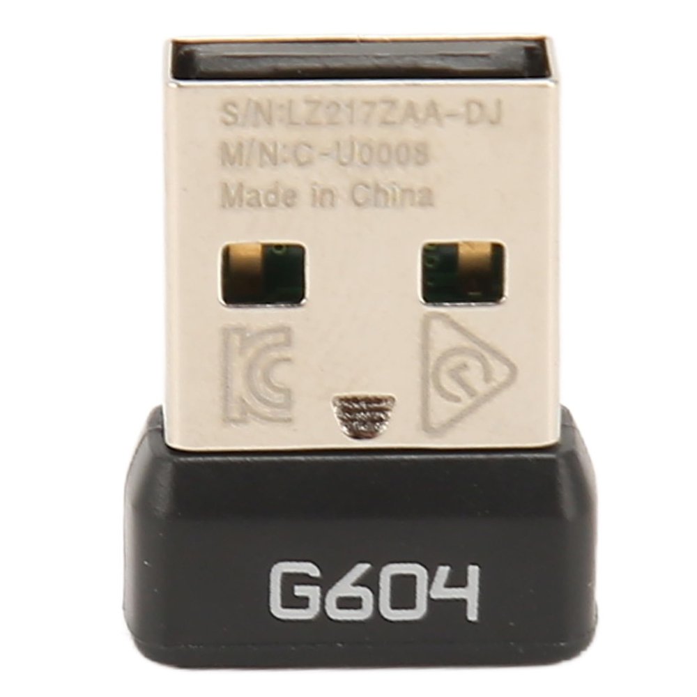 ASHATA USB Dongle Mouse Receiver Adapter for G604, 2.4G Receiver for Mouse, Stable Portable ABS Mouse Adapter for G604 Mouse