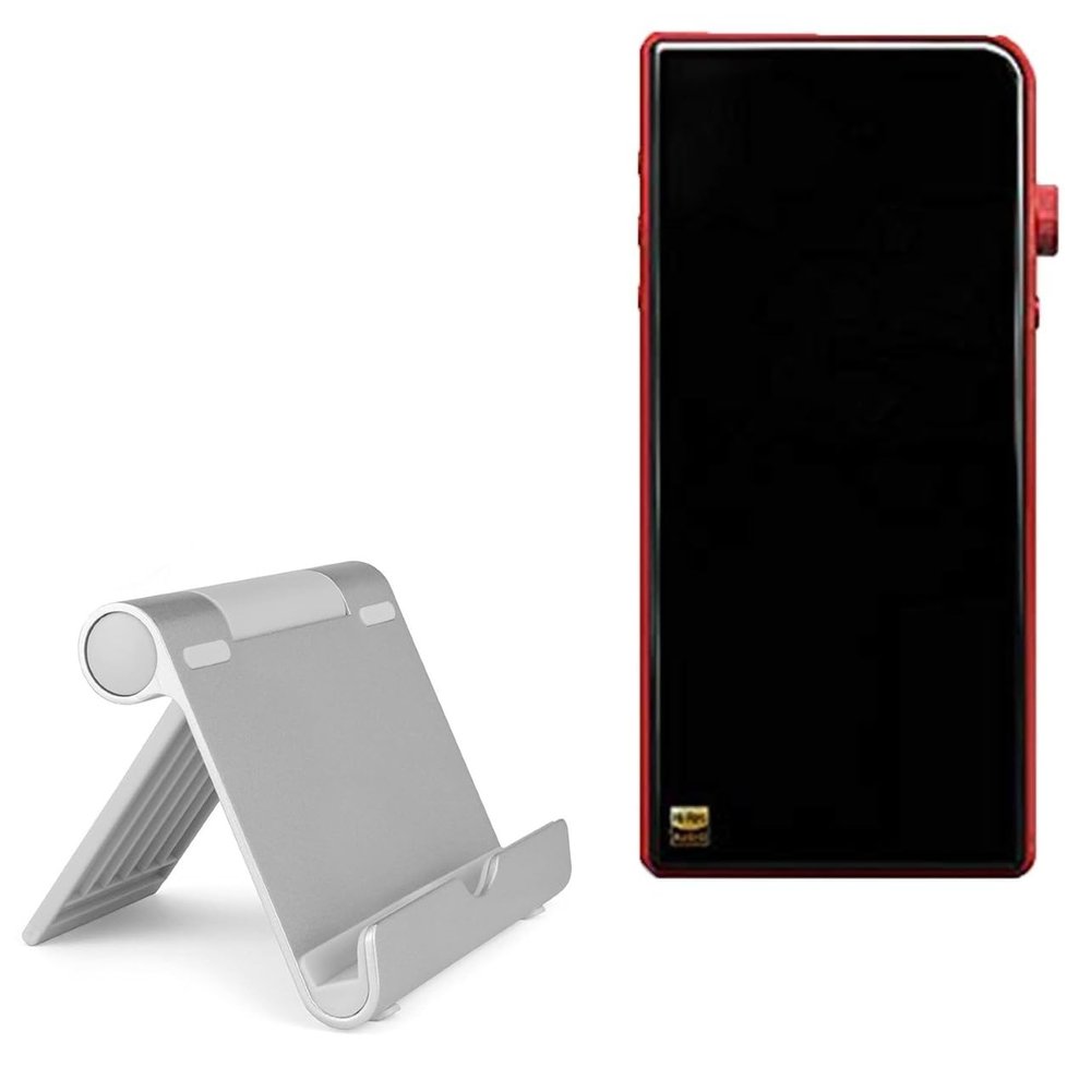 BoxWave Stand and Mount Compatible with Shanling M3s - VersaView Aluminum Stand, Portable, Multi Angle Viewing Sturdy