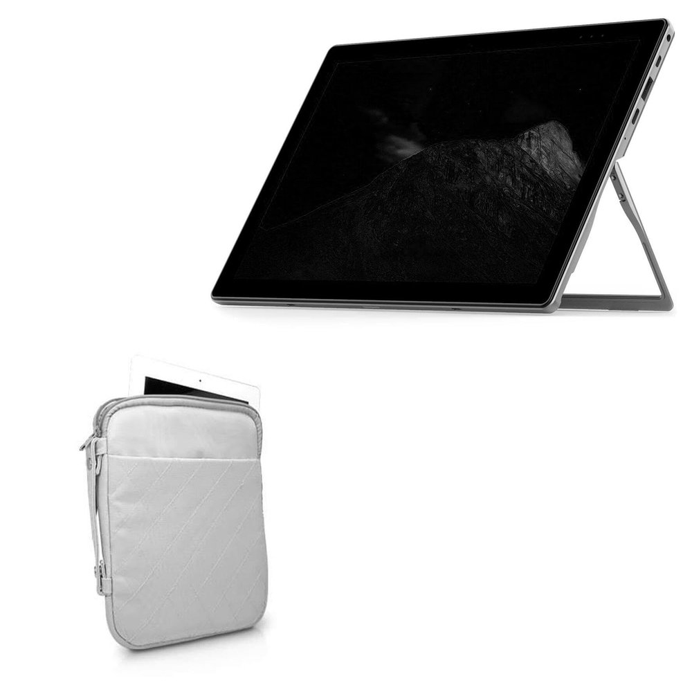 BoxWave Case Compatible with Alldocube iWork 20 - Quilted Carrying Bag, Soft Synthetic Leather Cover w/Diamond Design - Cool Grey