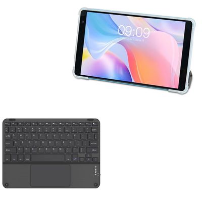 BoxWave Keyboard Compatible with Teclast P80T - SlimKeys Bluetooth Keyboard with Trackpad, Portable Slim TouchPad - Jet Black