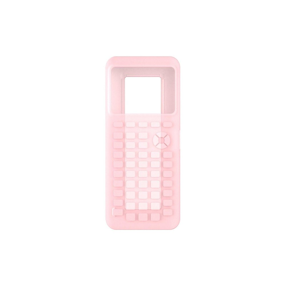 ZEZEFUFU Soft Scratch-Proof Protective Silicone Case for Texas Instruments TI-84 Plus CE Calculator, Pink