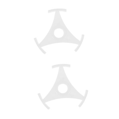 DirectNine Basics 2pcs Triangle Vinyl Record Adapter to Center Hole Player Accessory for Turntables One Design Easy Installation Material