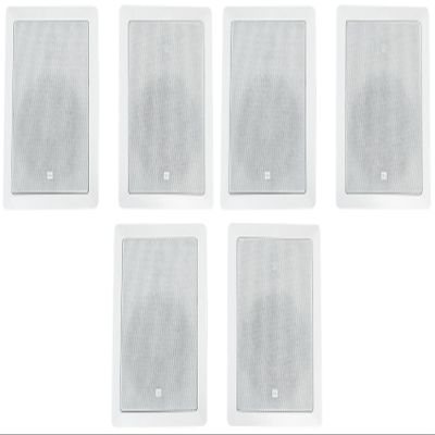 Audiosavings Bundle: (3) Pair JBI Control 126 WT 6.5" 30w Commercial 70v in-Wall Speakers for Restaurant/Bar