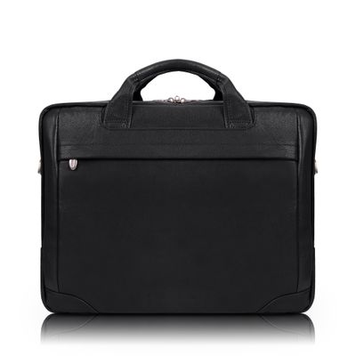 15" Medium Leather Laptop & Tablet Briefcase