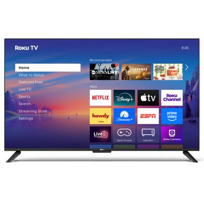 Roku Smart TV  50-Inch Select Series 4K HDR RokuTV with Roku Enhanced Voice Remote, Brilliant 4K Picture, Automatic Brightness, & Seamless Streaming  Live Local News, Sports, Family Entertainment