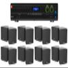 Audiosavings Bundle: (1) JBI VMA2120 2-Ch. Commercial/Restaurant 120W 70V Bluetooth Amplifier, 8 Inputs Bundle with (8) Cube by Rockville Pair of 3.5" Black 70v Swivel Wall Mount Speakers (9 Items) view 1
