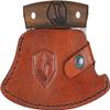 Condor Tool & Knife Ulu Knife - 1075 High Carbon Steel Blade Salad Chopper Tool with Walnut Handle and Handcrafted Leather Sheath - Ideal for Kitchen, Camping, and Survival Tasks view 2
