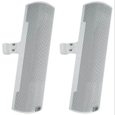 Audiosavings Bundle: (2) JBI COL600-WH 24" White 70V Commercial Slim Column Wall Mount Array Speaker