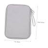 Electronic Organizer Storage Bag Double Zipper Case for Travel Cable Management Durable and Spacious Design for Chargers Earphones and Accessories view 2