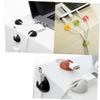 PartyKindom 6pcs Wire Hider Cord Management System Clip Cable Clips for Desk Wall Table Home Office view 2