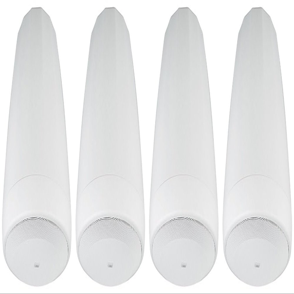 Audiosavings Bundle: (2) Pair JBI Control 67 P/T 6.5" 60w Commercial 70v White Pendant Speakers C67P/T-WH